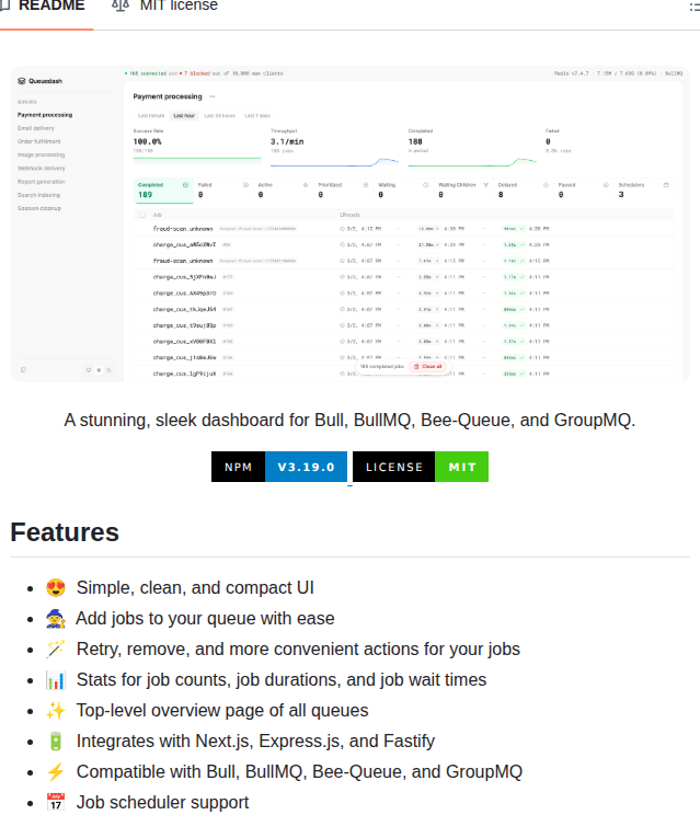Alexbudure Queuedash screenshot
