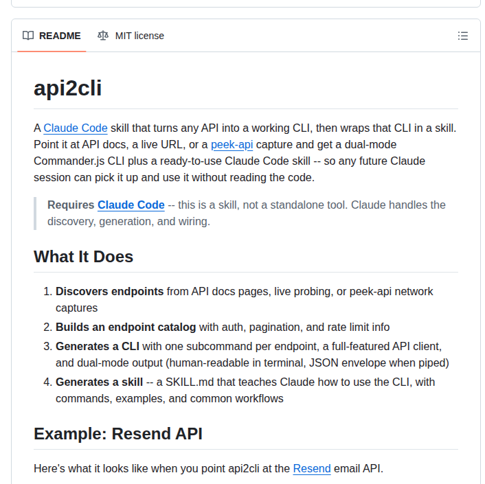 Alexknowshtml Api2cli screenshot