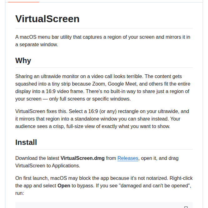 Alexolivier Virtual Screen screenshot
