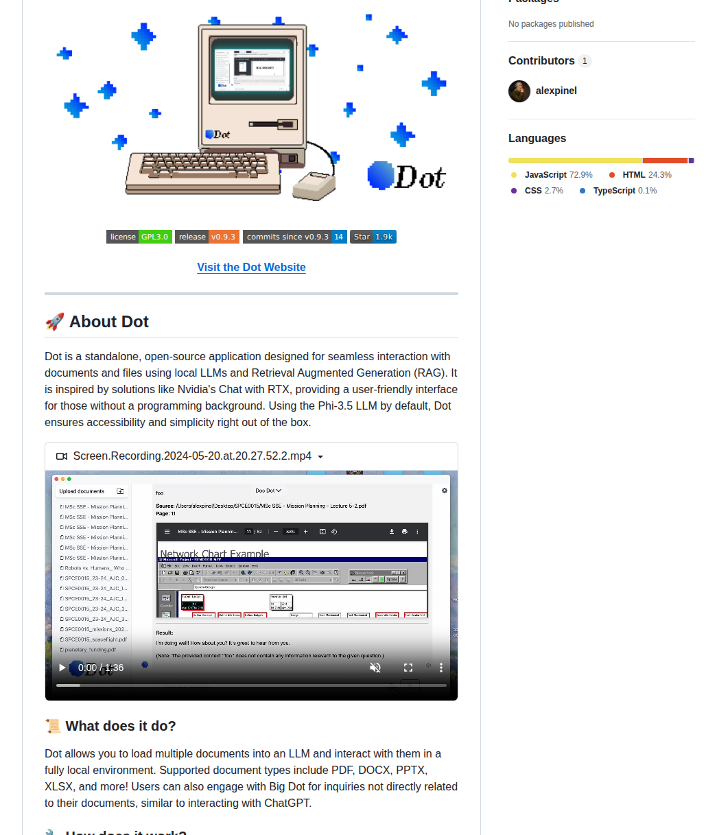 Alexpinel Dot screenshot