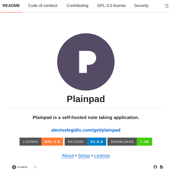 Alextselegidis Plainpad screenshot