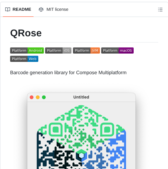 Alexzhirkevich Qrose screenshot