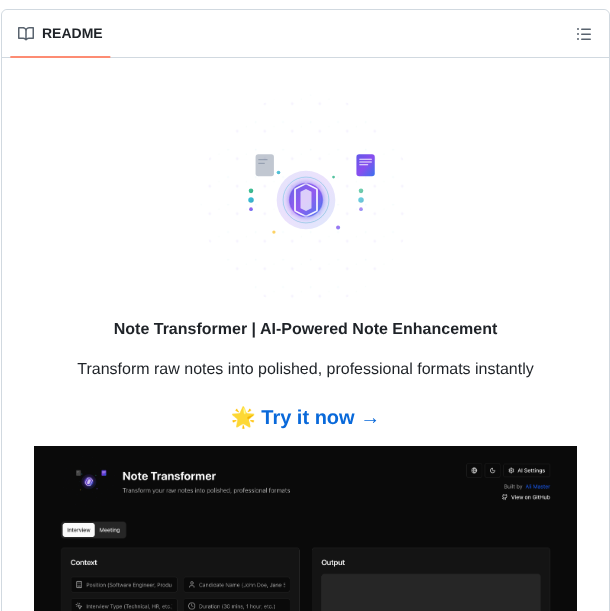 Ali Master Note Transformer screenshot