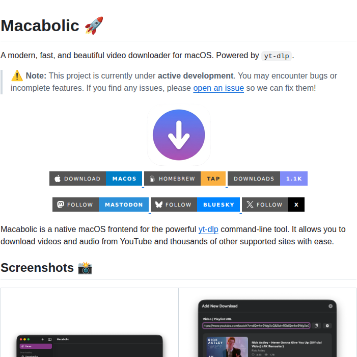 Alinuxpengui Macabolic screenshot