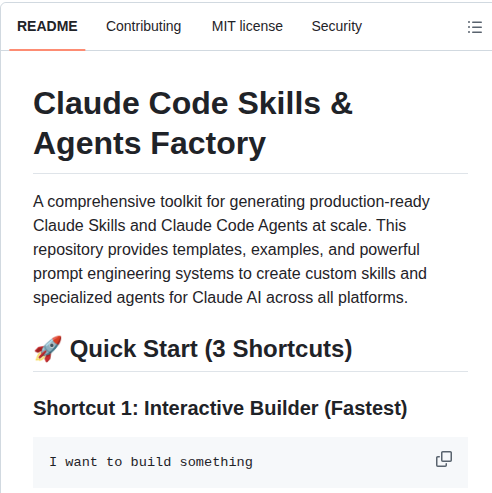 Alirezarezvani Claude Code Skill Factory screenshot