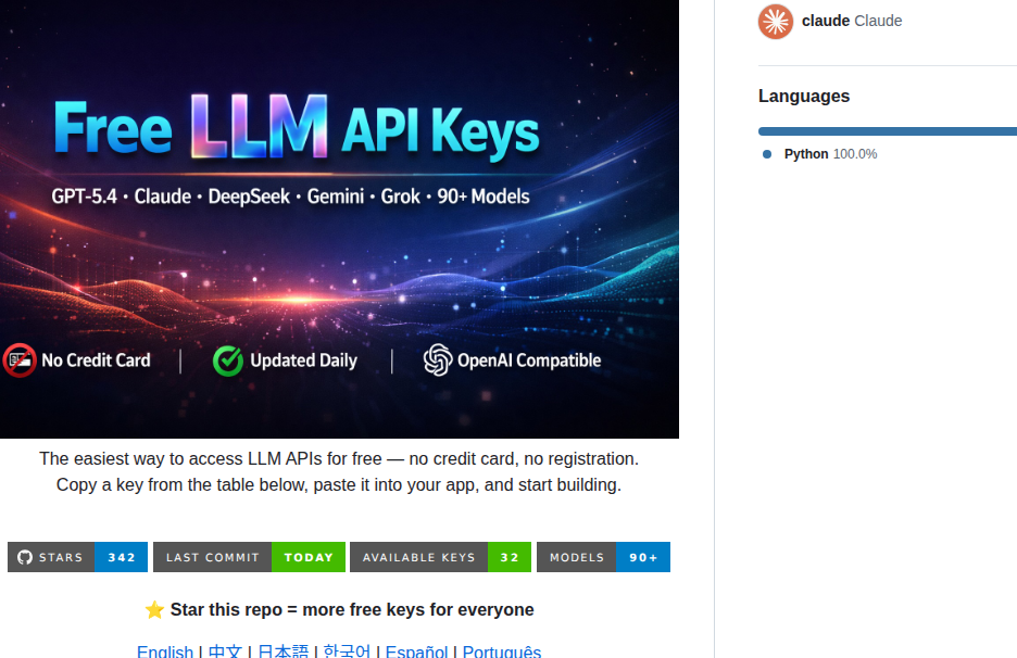 Alistaitsacle Free Llm Api Keys screenshot