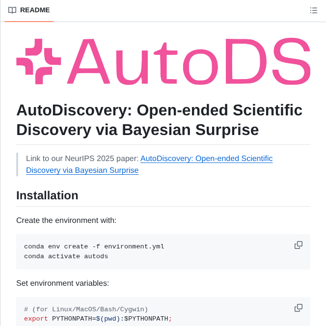 Allenai Autods screenshot
