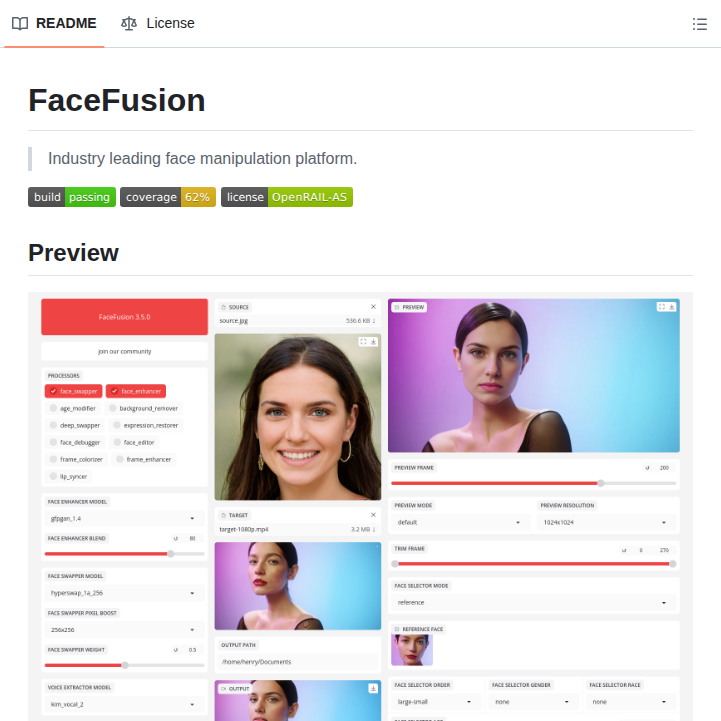 Allenk Facefusion screenshot