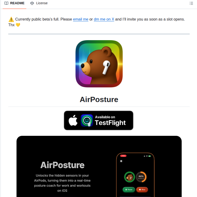Allenv0 Airposture screenshot