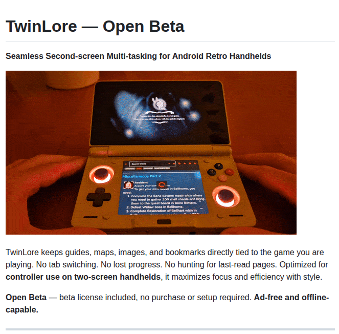Alpha Minus Twin Lore screenshot
