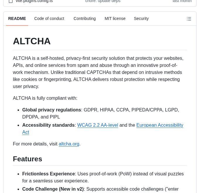 Altcha Org Altcha screenshot
