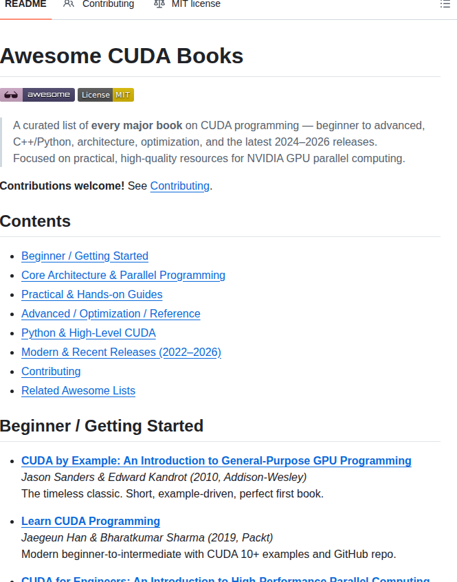 Alternbits Awesome Cuda Books screenshot