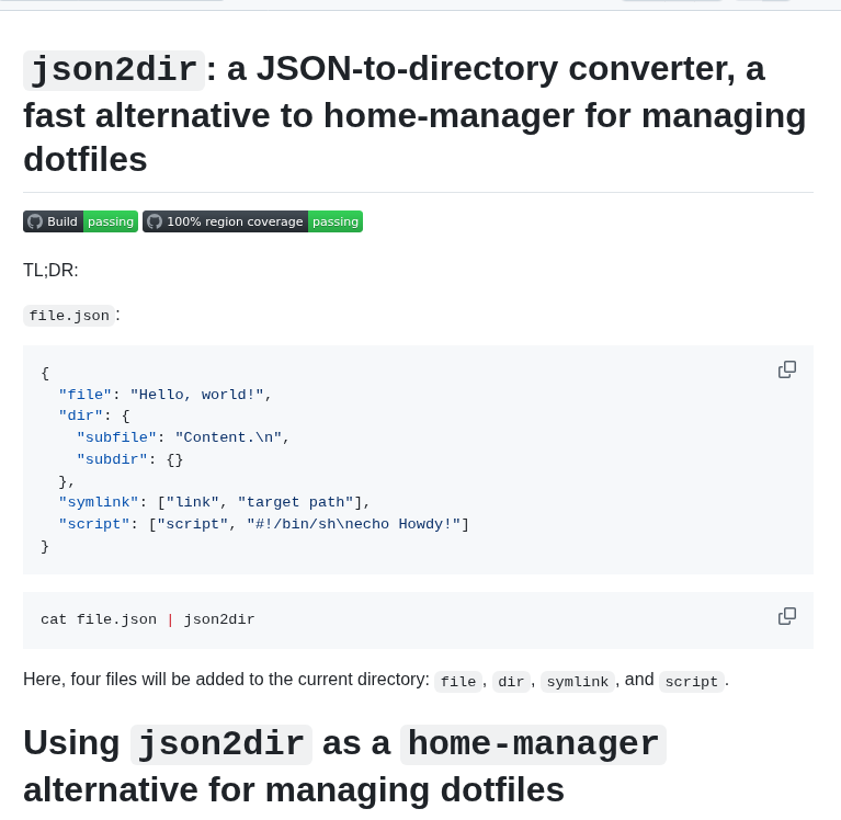 Alurm Json2dir screenshot