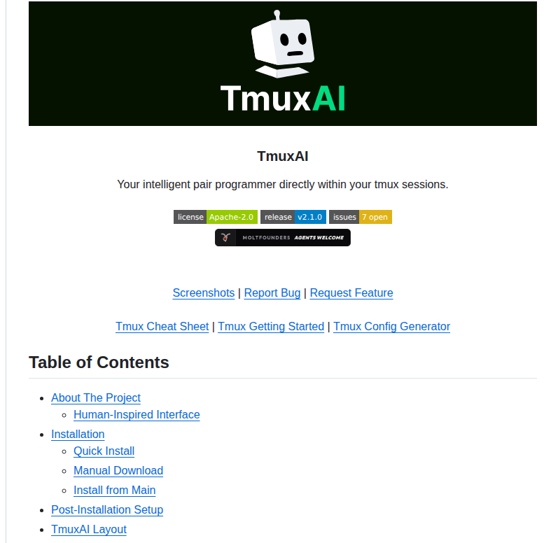 Alvinunreal Tmuxai screenshot