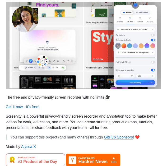 Alyssaxuu Screenity screenshot
