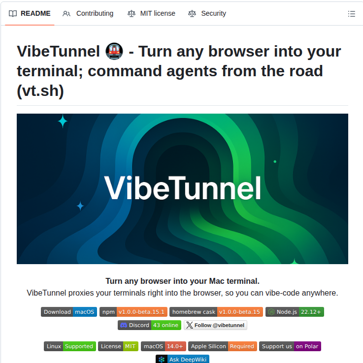 Amantus Ai Vibetunnel screenshot