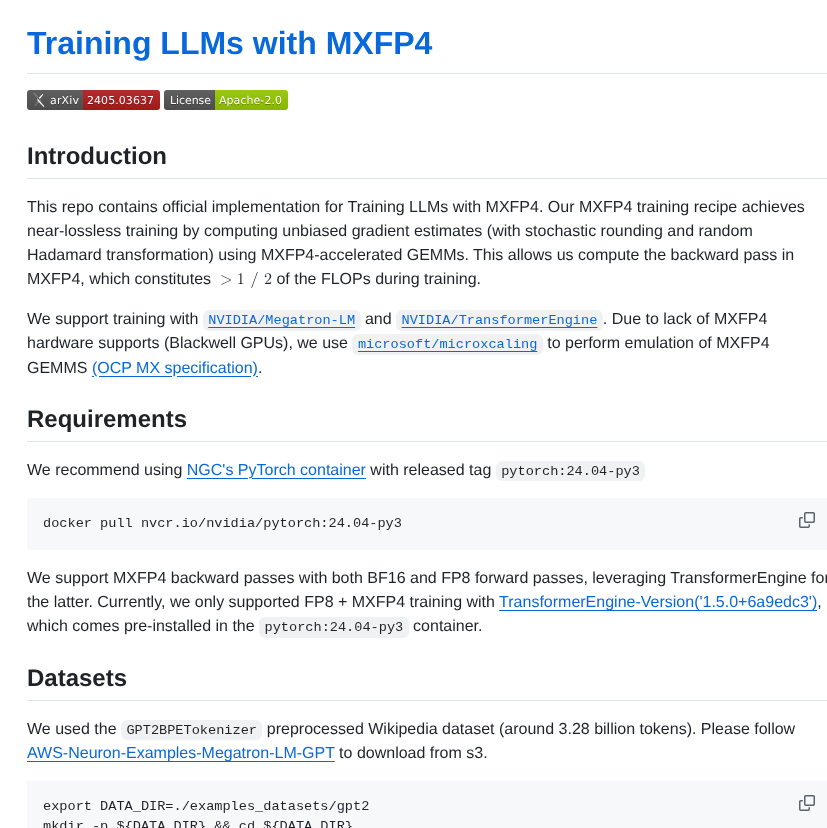 Amazon Science Mxfp4 Llm screenshot