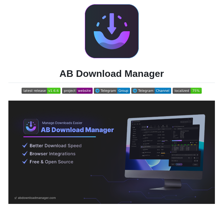 Amir1376 Ab Download Manager screenshot