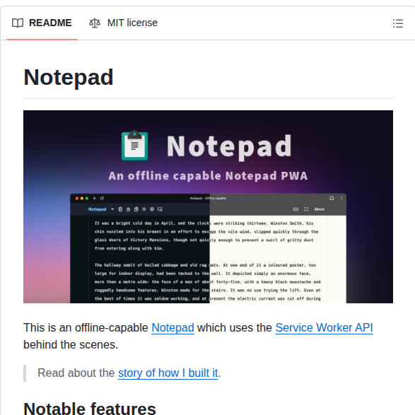 Amitmerchant1990 Notepad screenshot