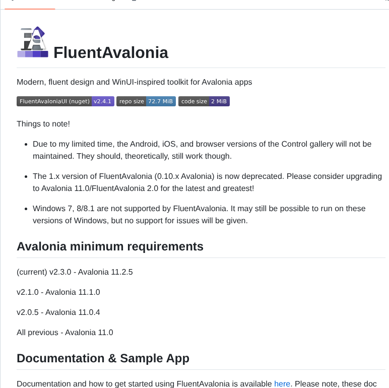 Amwx Fluentavalonia screenshot