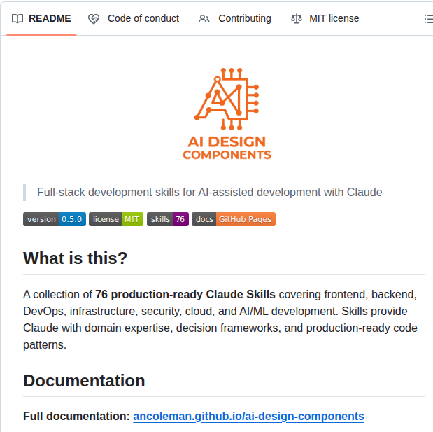 Ancoleman Ai Design Components screenshot