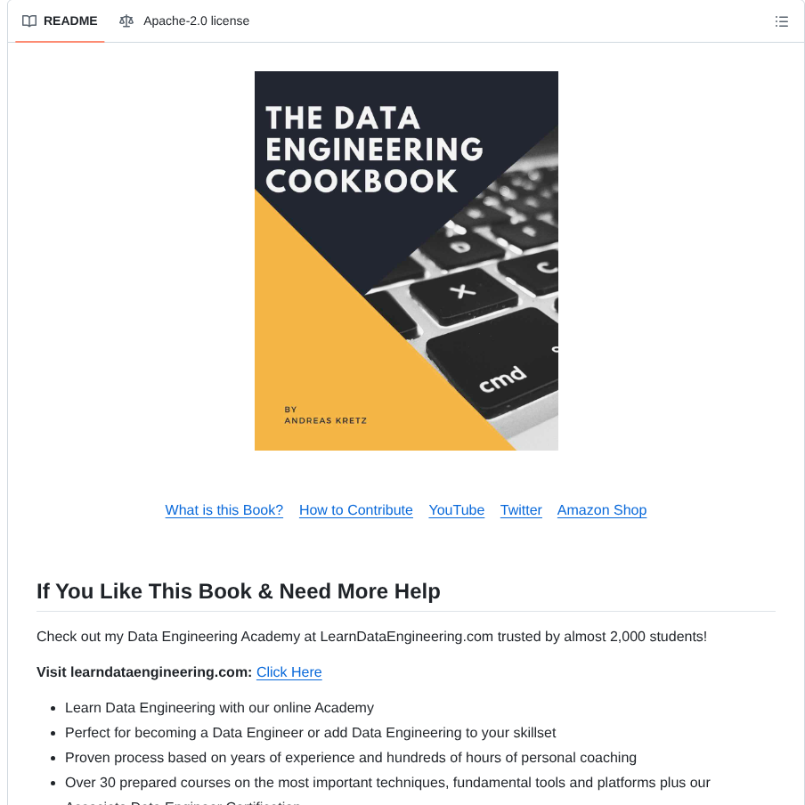 Andkret Cookbook screenshot