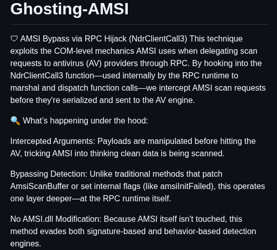 Andreisss Ghosting Amsi screenshot