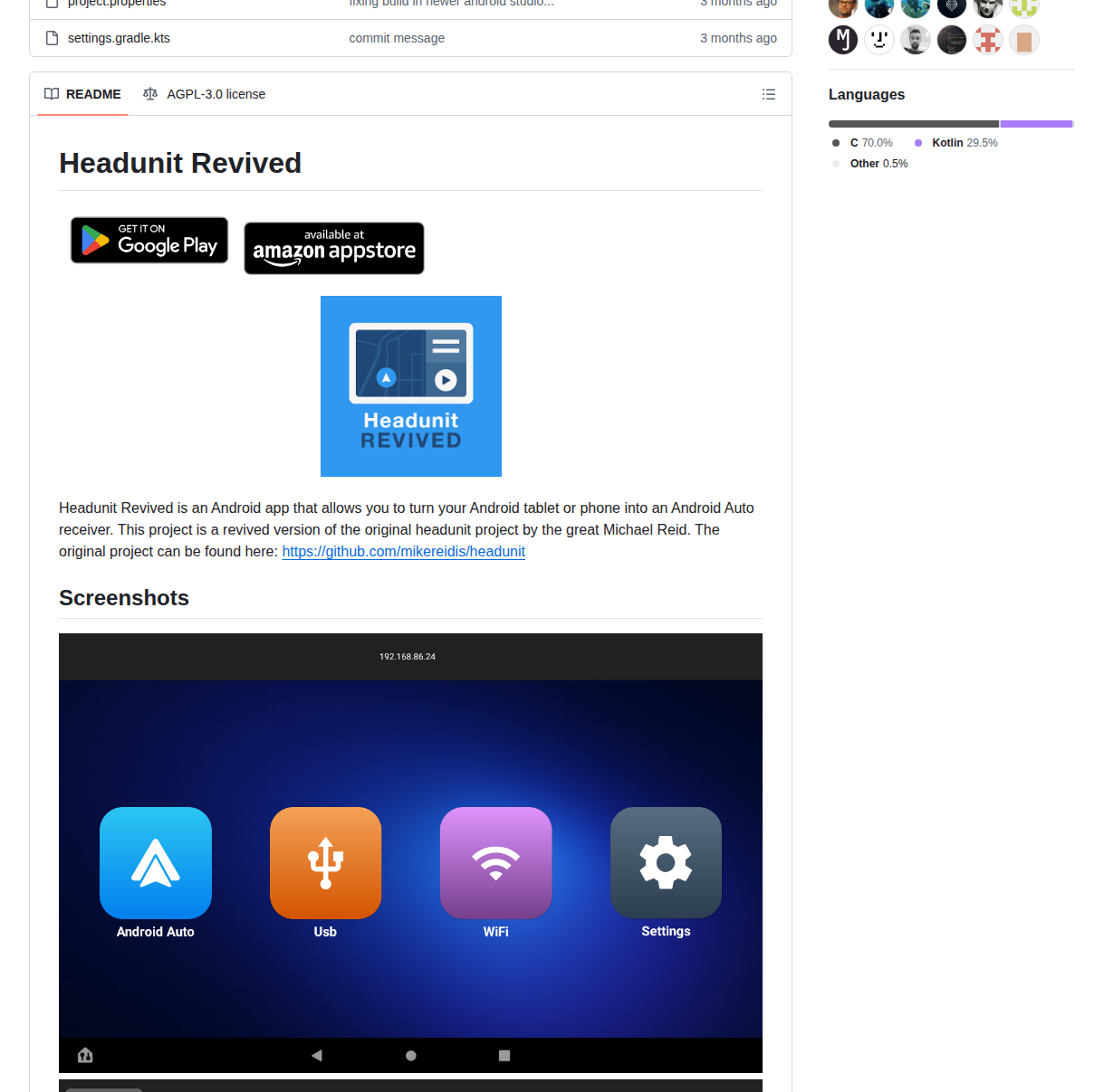 Andreknieriem Headunit Revived screenshot