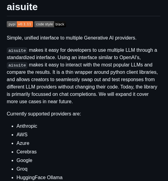 Andrewyng Aisuite screenshot