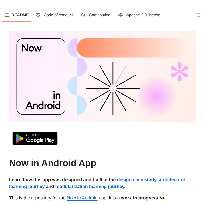 Android Nowinandroid screenshot