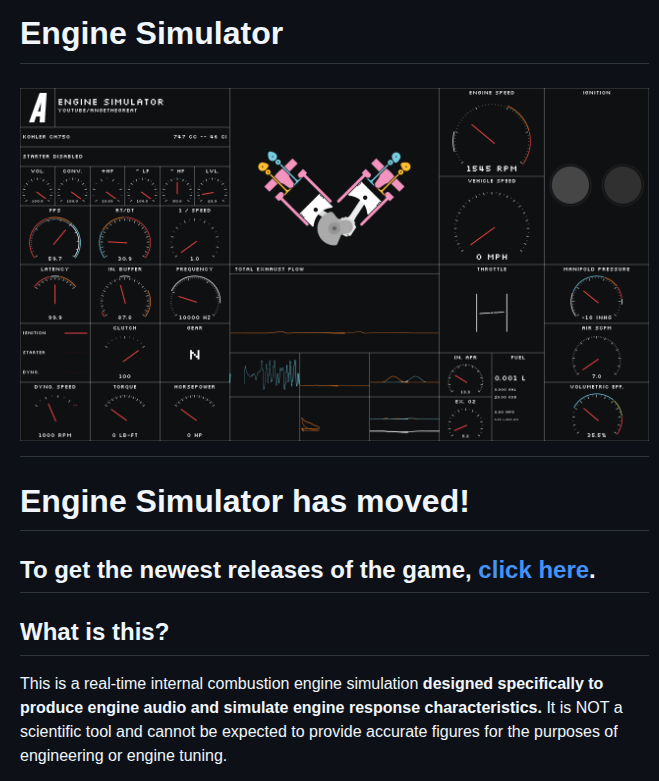 Ange Yaghi Engine Sim screenshot