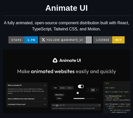 Animate Ui Animate Ui screenshot