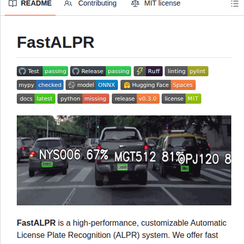 Ankandrew Fast Alpr screenshot