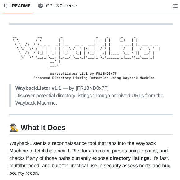 Anmolksachan Waybacklister screenshot
