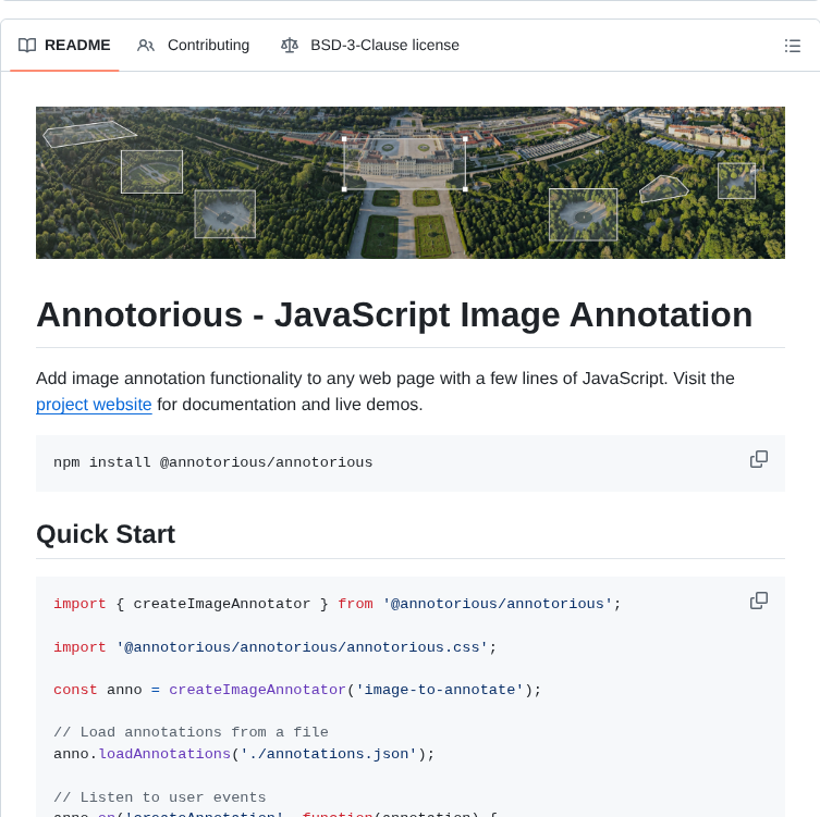 Annotorious Annotorious screenshot