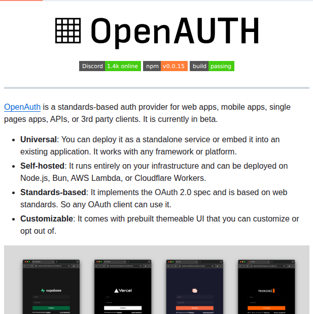 Anomalyco Openauth screenshot
