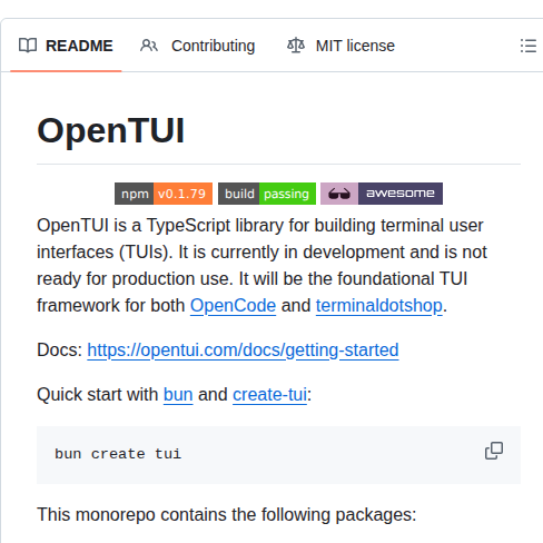 Anomalyco Opentui screenshot