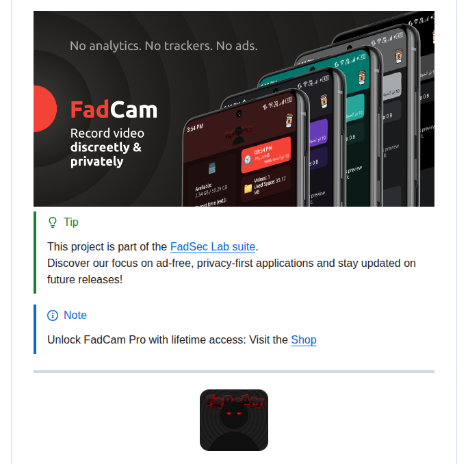 Anonfaded Fadcam screenshot