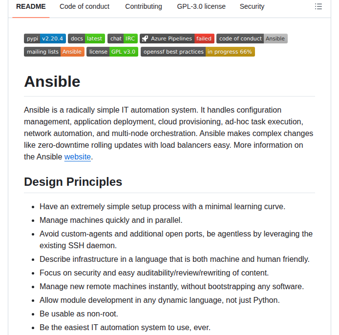 Ansible Ansible screenshot