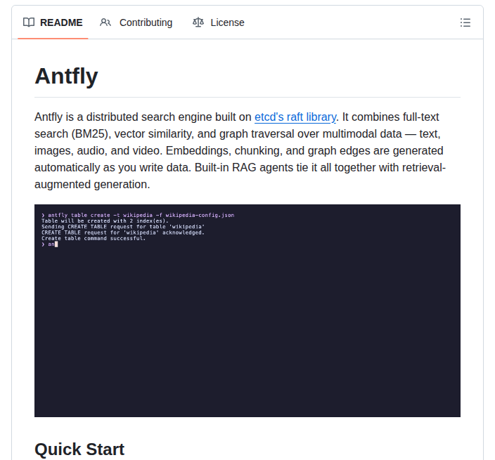Antflydb Antfly screenshot