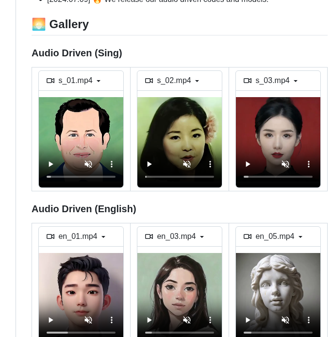 Antgroup Echomimic screenshot