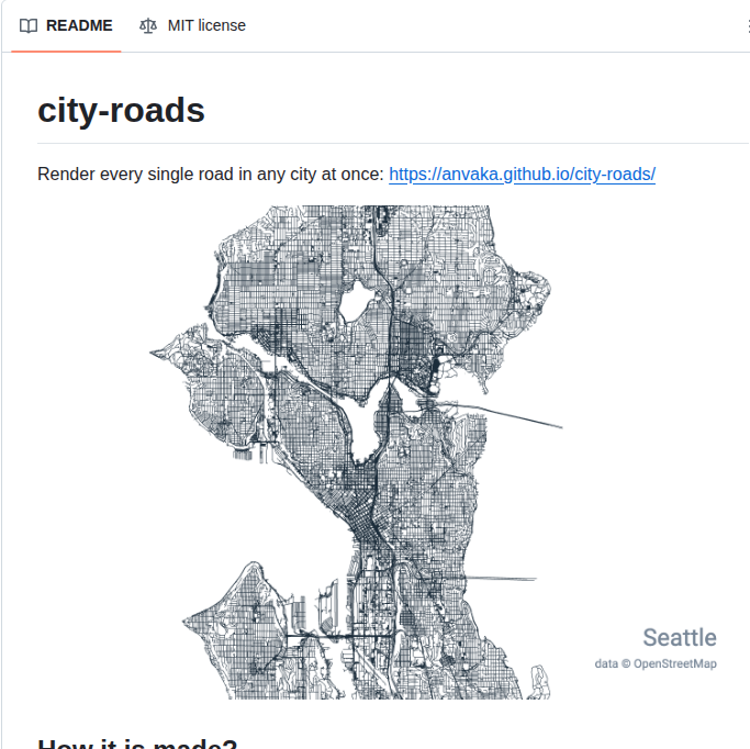 Anvaka City Roads screenshot