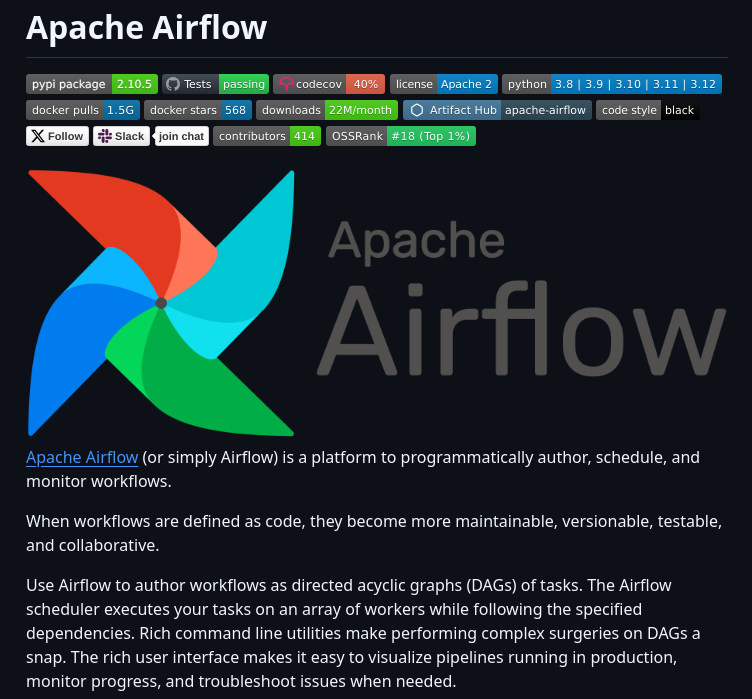 Apache Airflow screenshot