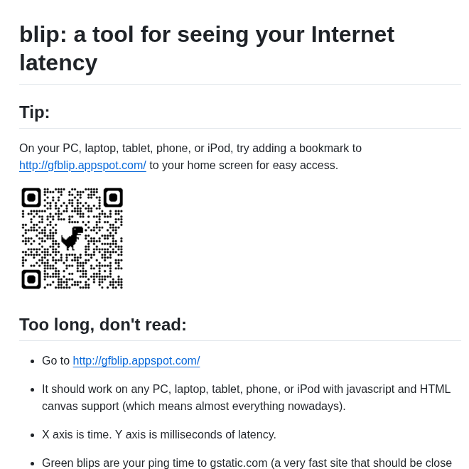 Apenwarr Blip screenshot