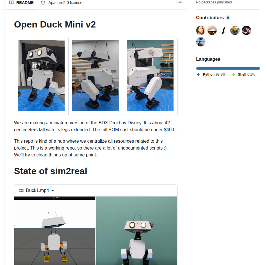 Apirrone Open_duck_mini screenshot