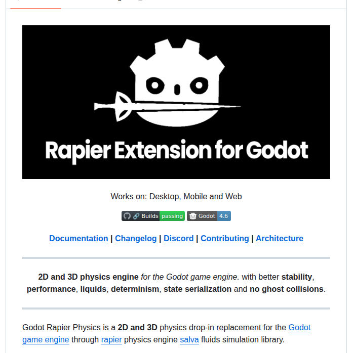 Appsinacup Godot Rapier Physics screenshot
