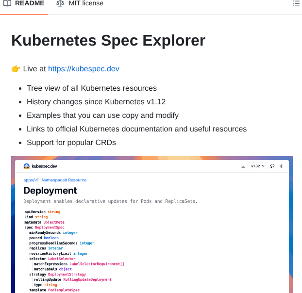 Aptakube Kubespec.dev screenshot