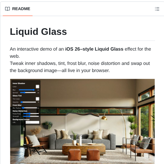 Archisvaze Liquid Glass screenshot