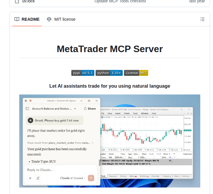 Ariadng Metatrader Mcp Server screenshot