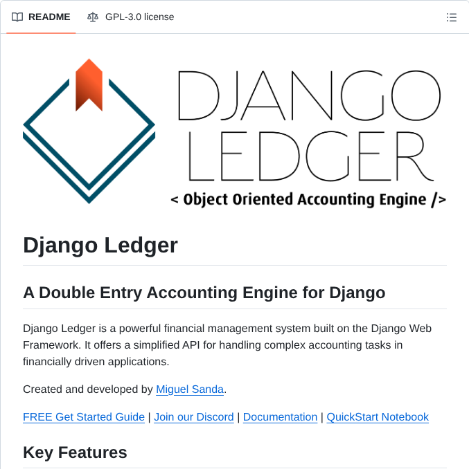 Arrobalytics Django Ledger screenshot